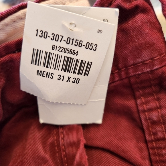 Abercrombie and Fitch Burgundy Jeans Size 31x30, NWT - Picture 7 of 8